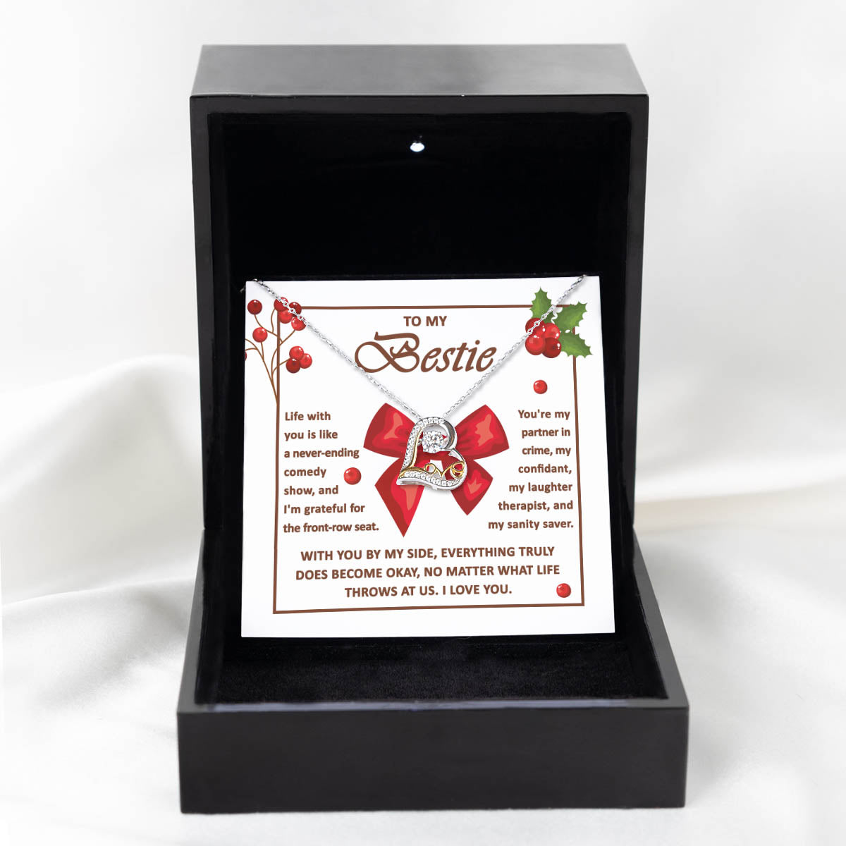 Life With You - Love Dancing Necklace For Bestie For Christmas