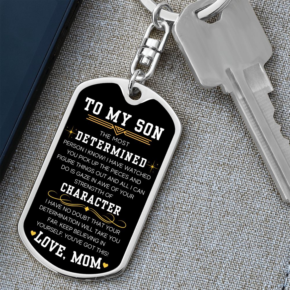 You've Got This - Dog Tag Swivel Keychain For Son
