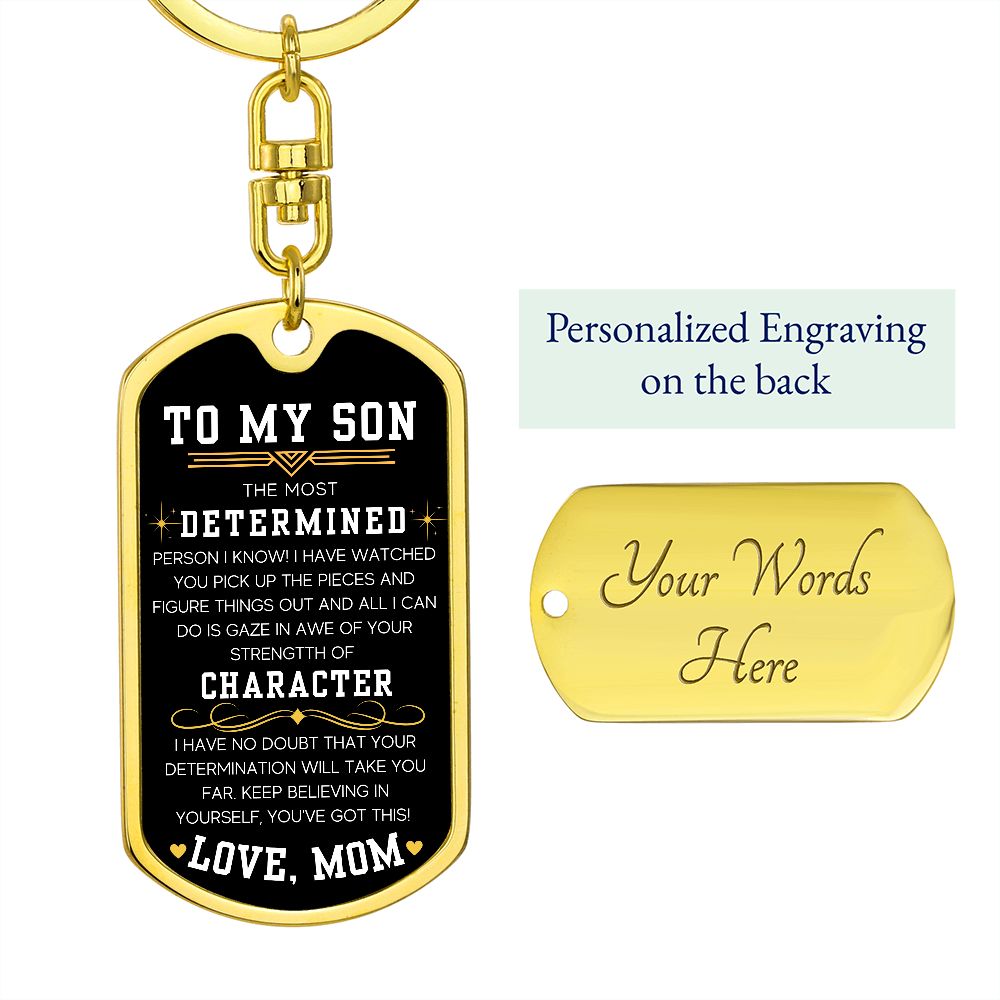 You've Got This - Dog Tag Swivel Keychain For Son