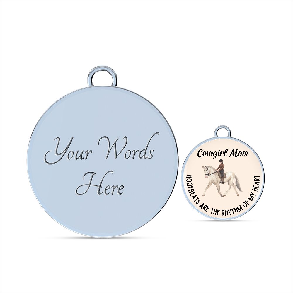 Hoofbeats Are The Rhythm Of My Heart Graphic Bangle For Cowgirl Mom