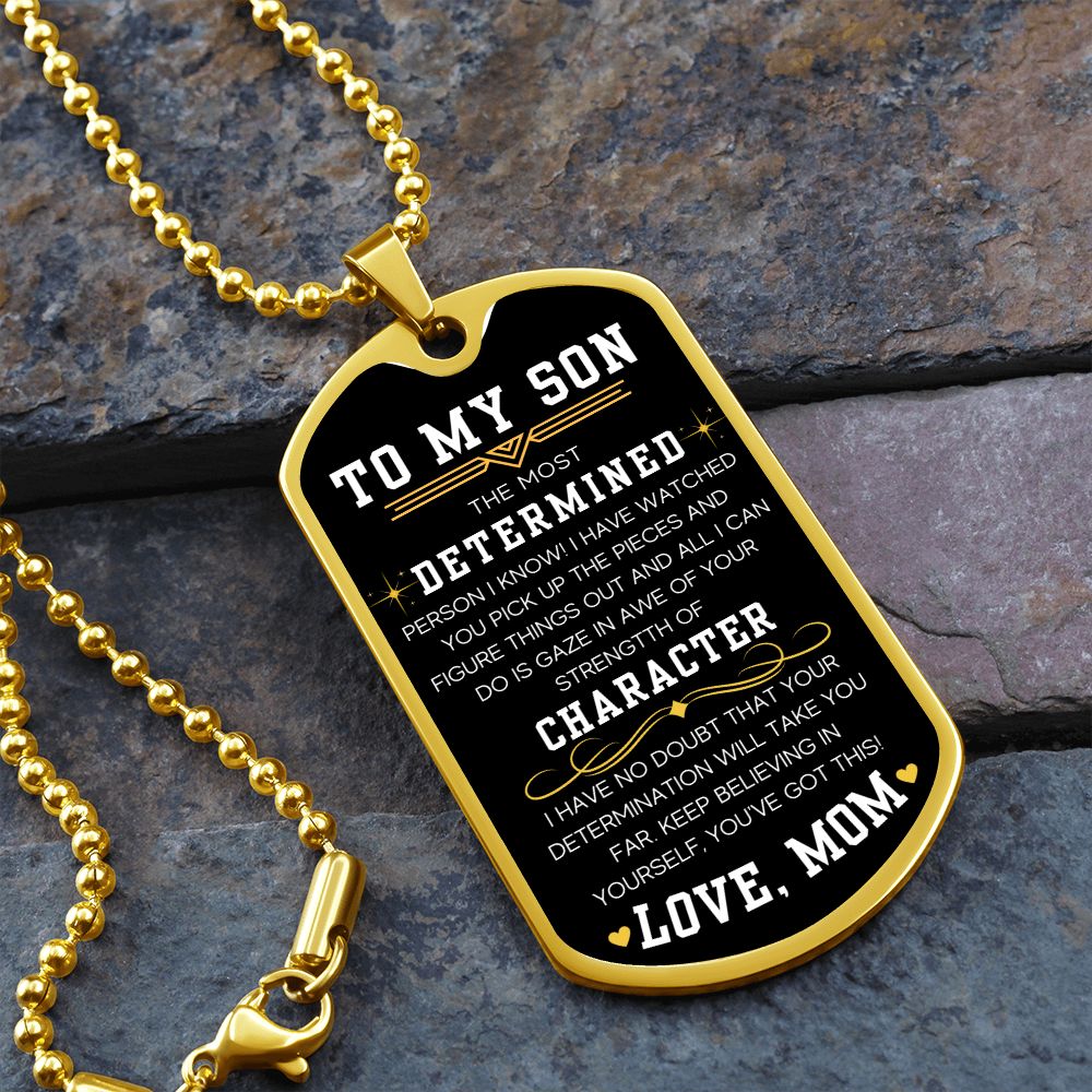 You've Got This - Military Chain Dog Tag Necklace For Son