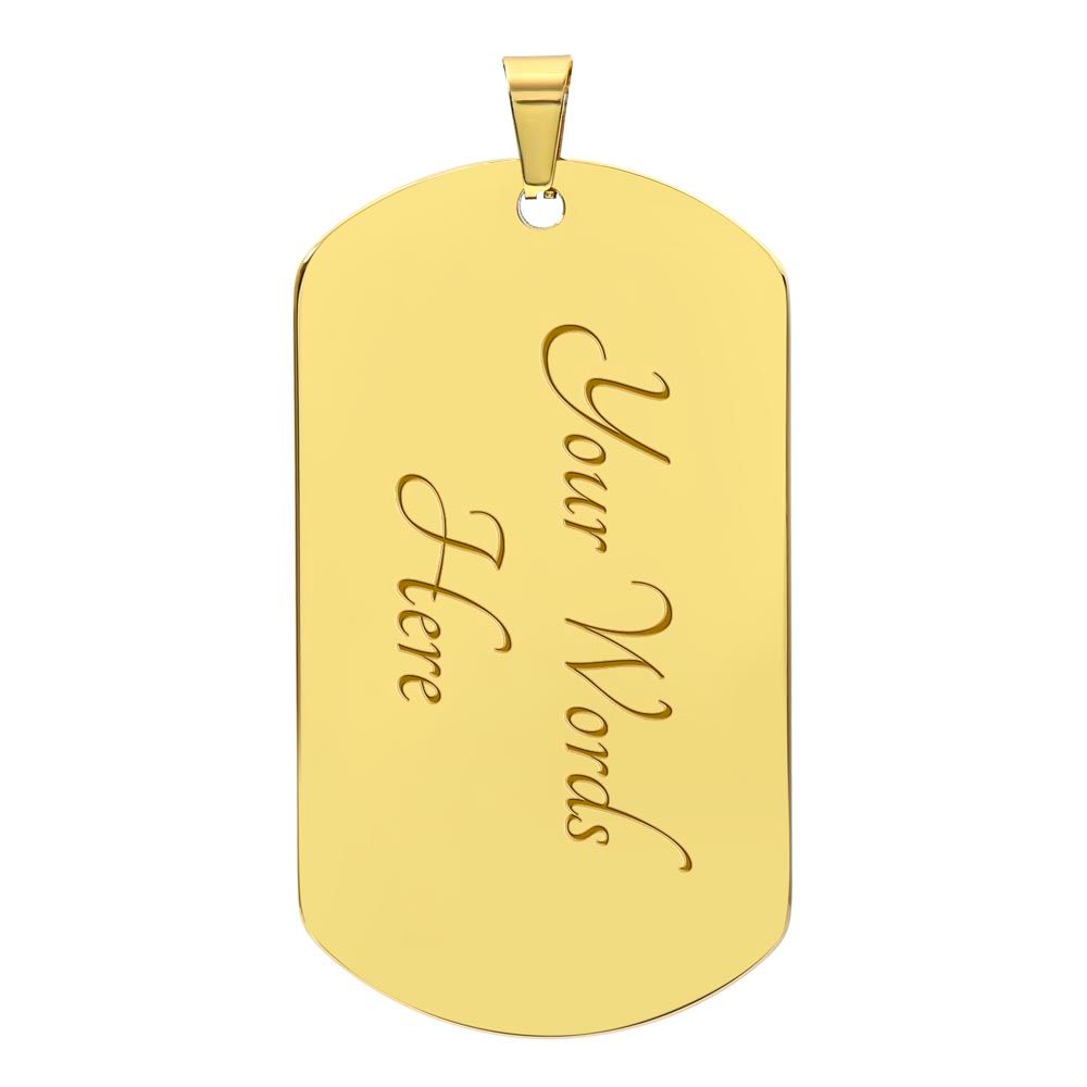 On This Walk Of Life - Military Chain Dog Tag Necklace For Son