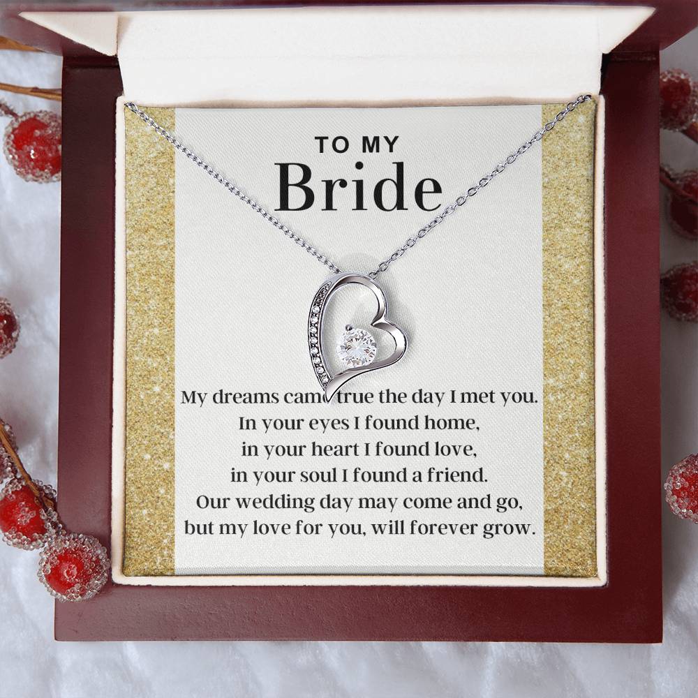 My Love For You - Forever Love Necklace For Bride