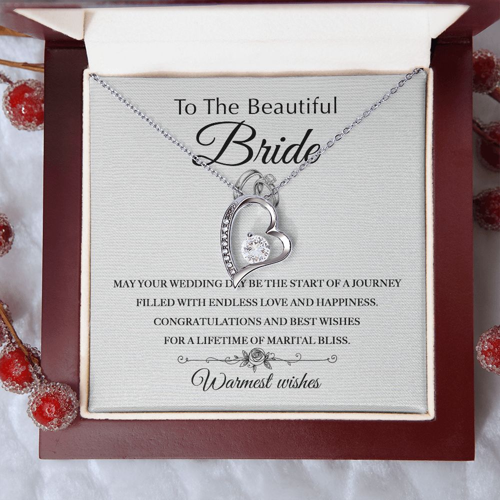 Lifetime Of Marital Bliss - Forever Love Necklace For Bride