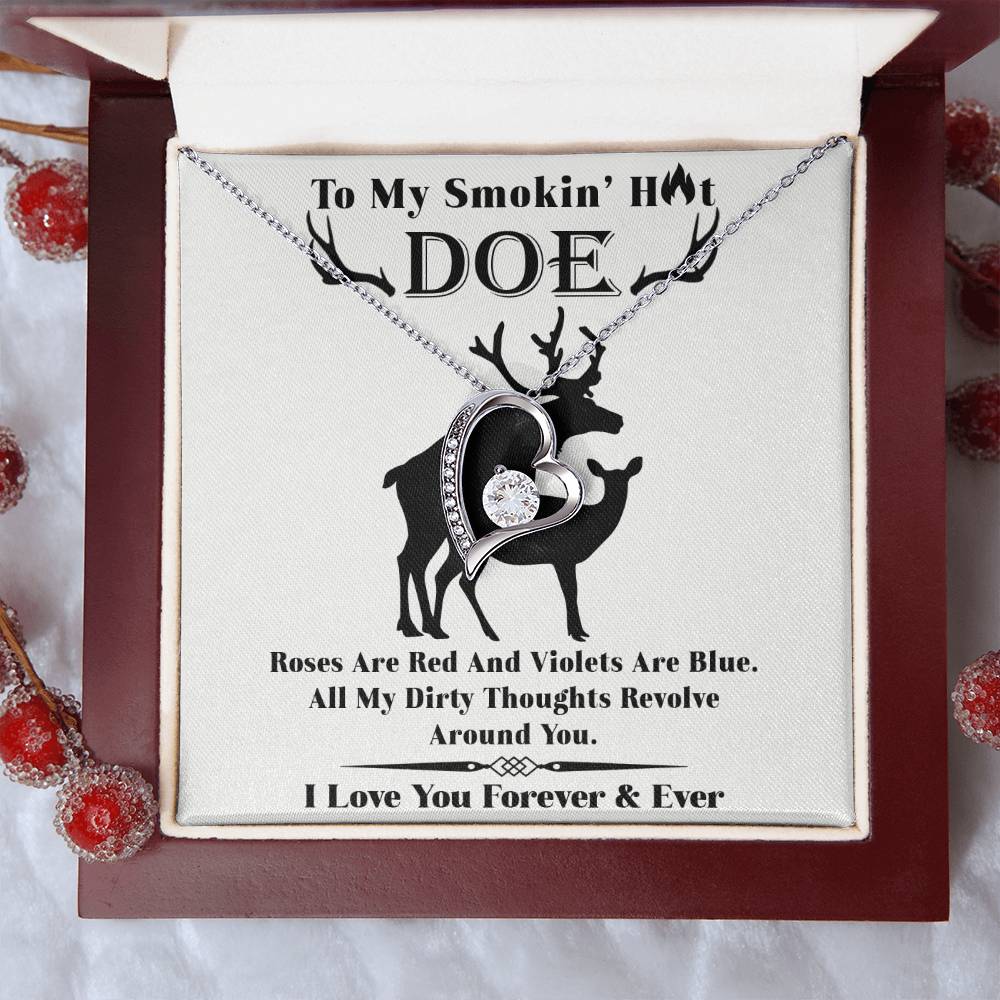 Roses Are Red - Forever Love Necklace For Her