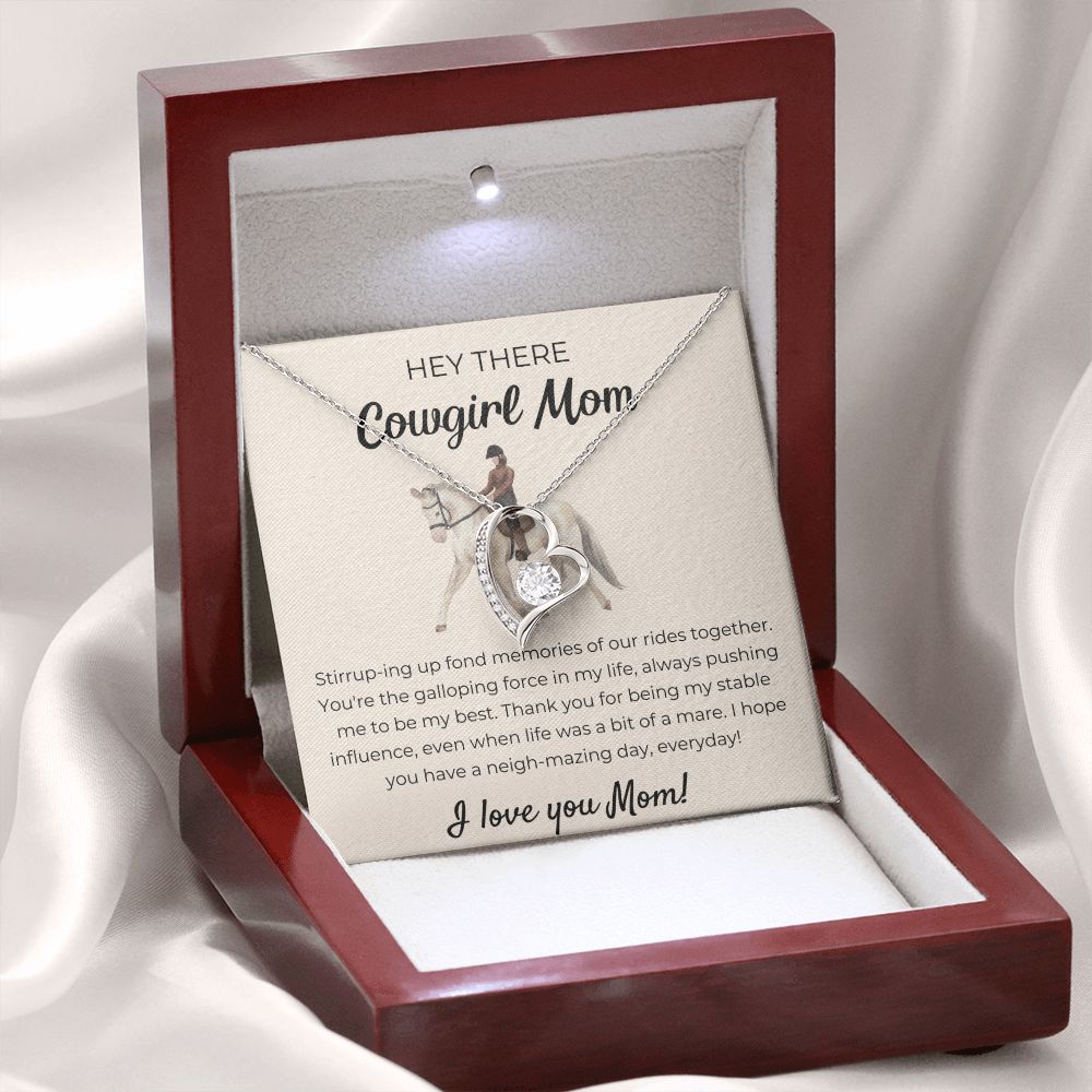 Forever Love Necklace For Cowgirl Mom