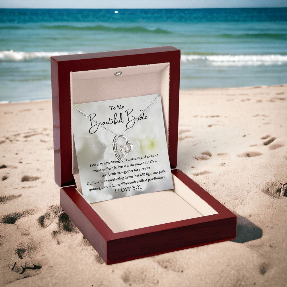 An Everlasting Flame - Forever Love Necklace For Bride