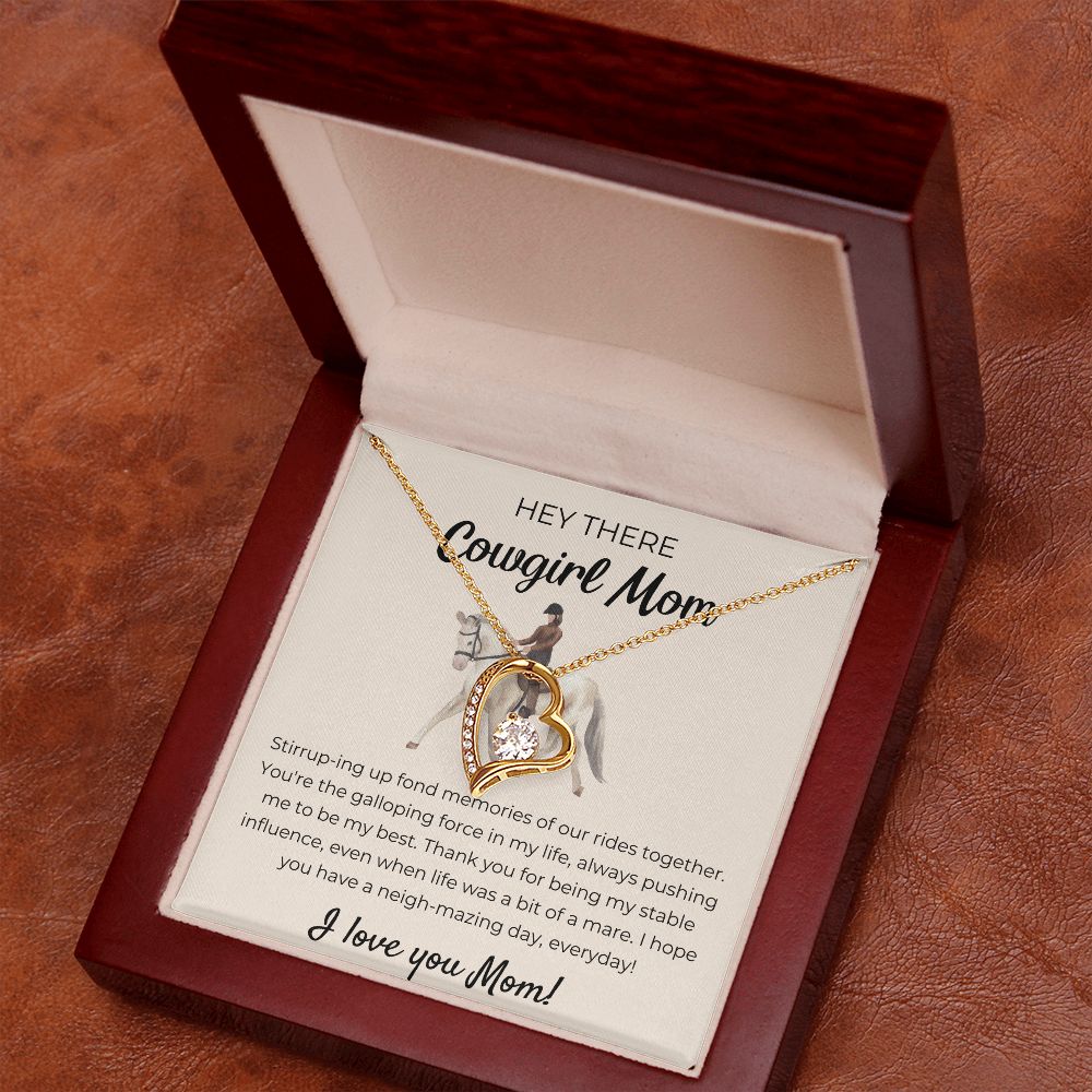 Forever Love Necklace For Cowgirl Mom