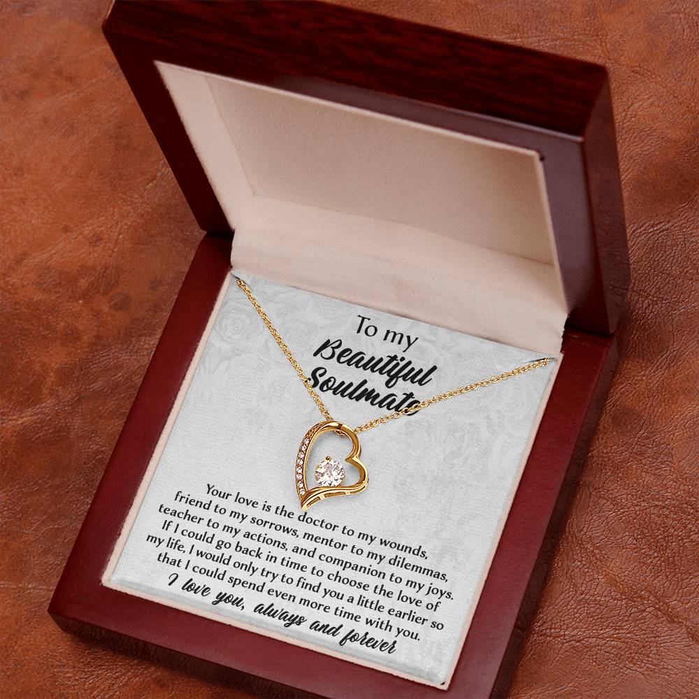If I Could Go Back In Time - Forever Love Necklace For Soulmate