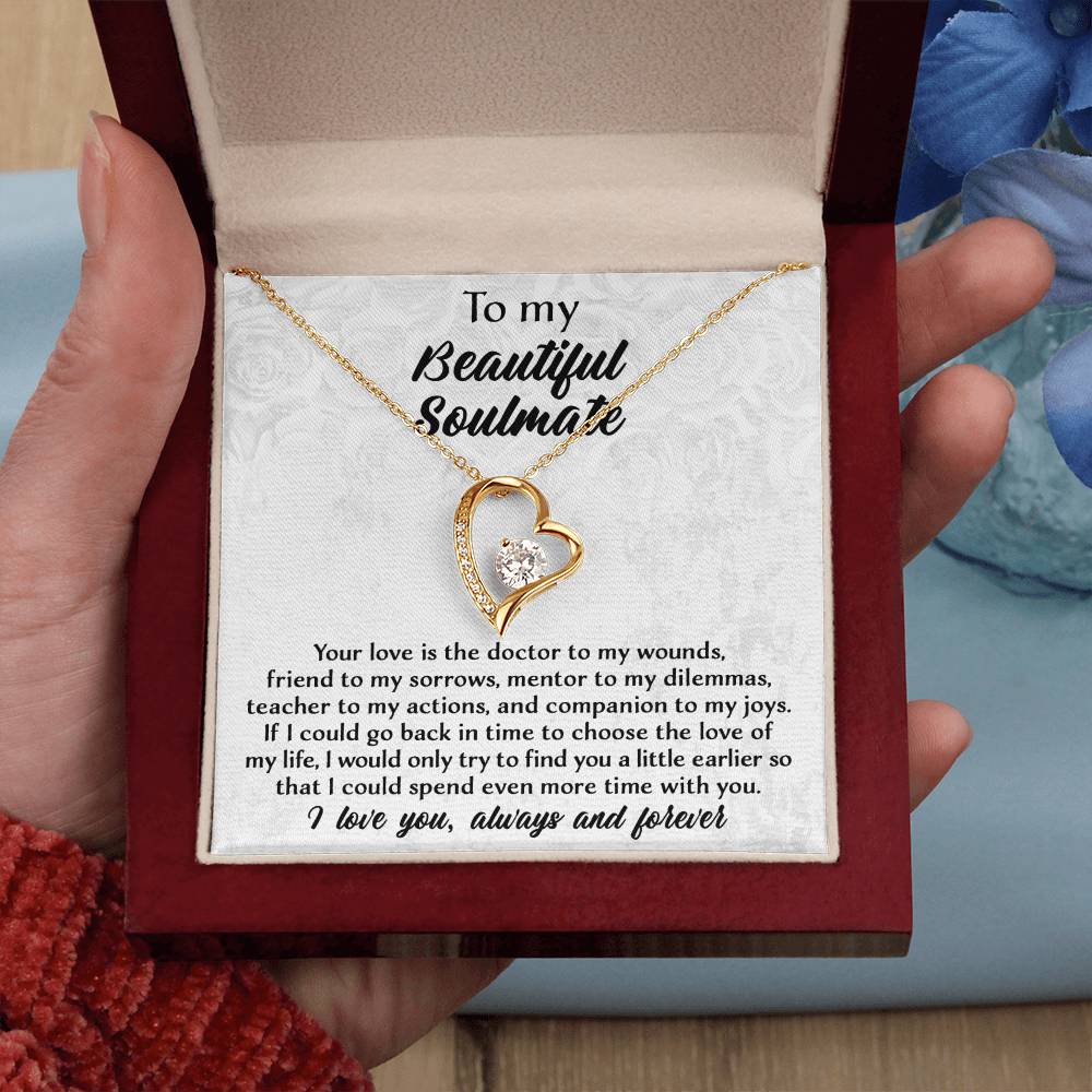 If I Could Go Back In Time - Forever Love Necklace For Soulmate