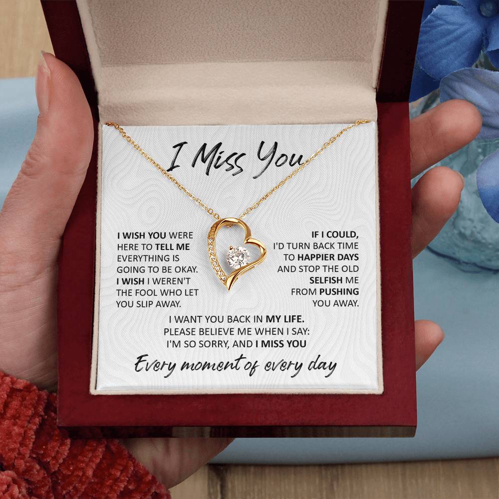 I Miss You - Forever Love Necklace For Your Special Someone