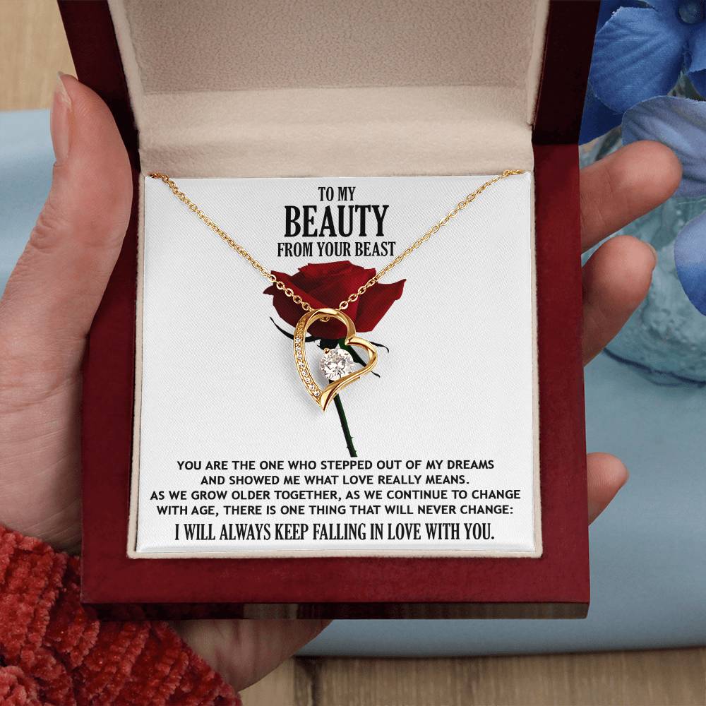 What Love Really Means - Forever Love Necklace For Your Beauty