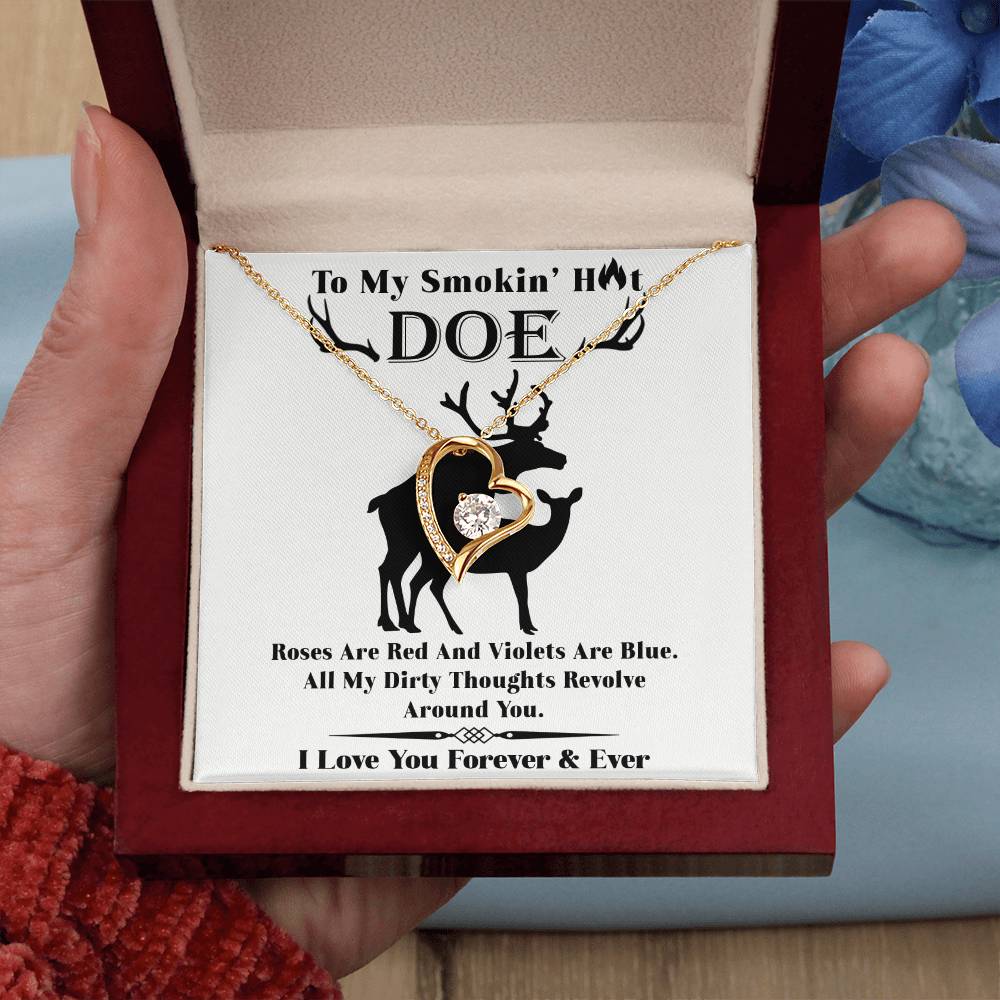 Roses Are Red - Forever Love Necklace For Her