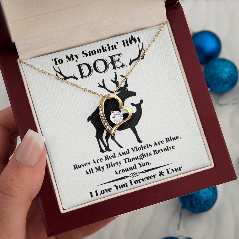 Roses Are Red - Forever Love Necklace For Her