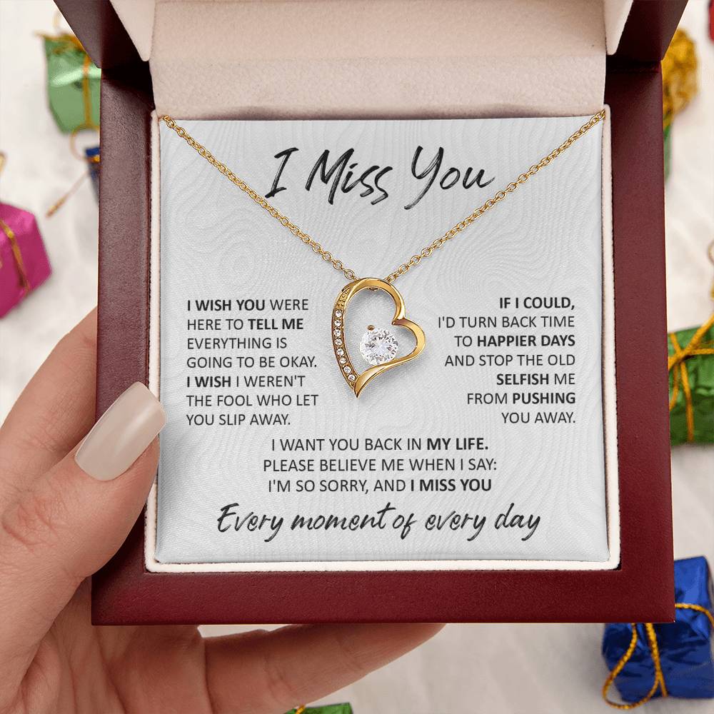 I Miss You - Forever Love Necklace For Your Special Someone
