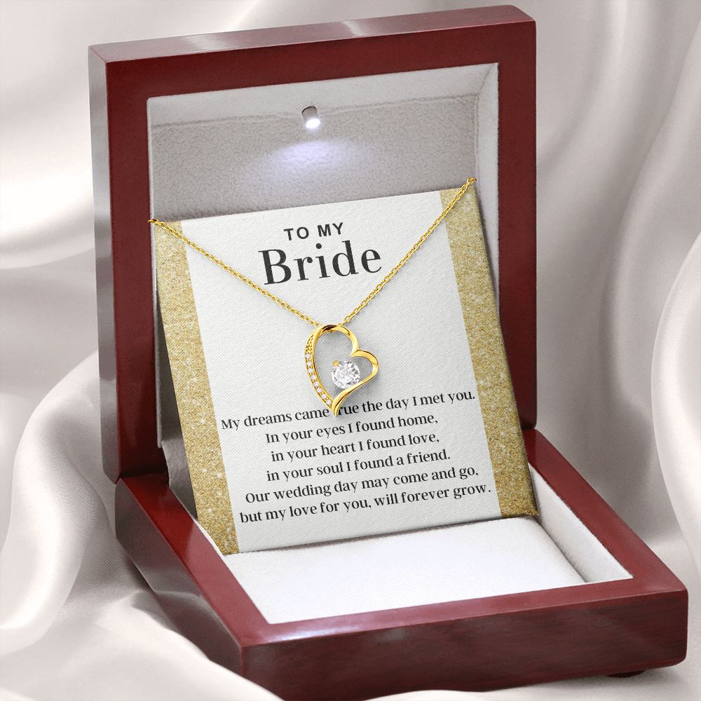 My Love For You - Forever Love Necklace For Bride