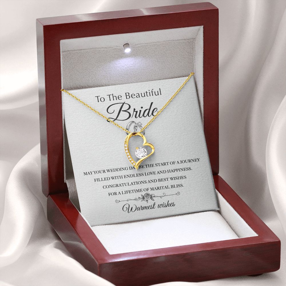 Lifetime Of Marital Bliss - Forever Love Necklace For Bride
