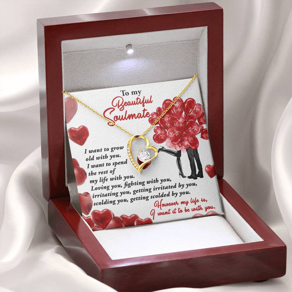 To Grow Old With You - Forever Love Necklace For Soulmate
