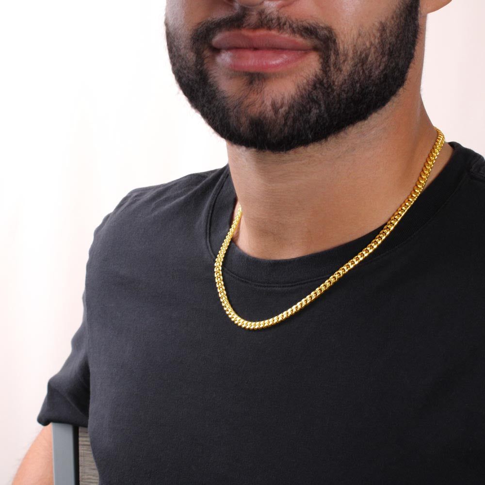 Everything To Me - Length Adjustable Cuban Link Chain For My Man