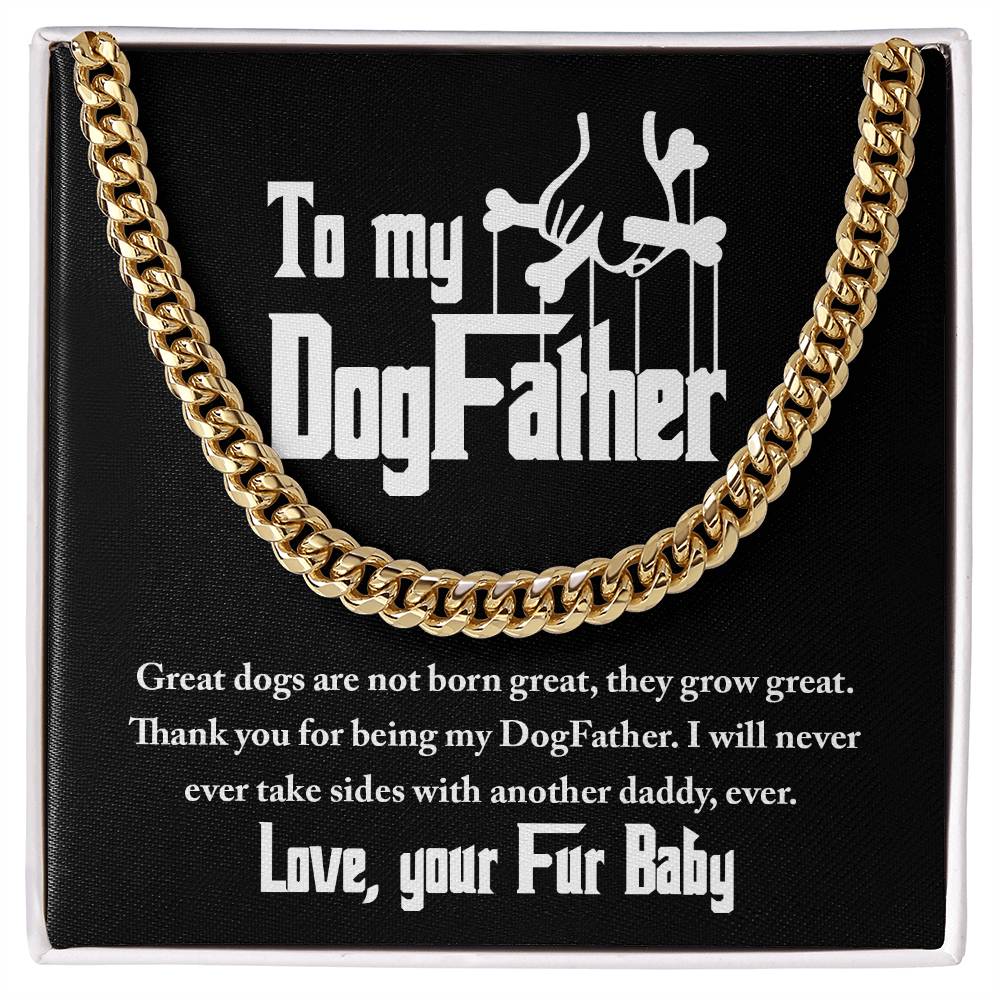 Never Take Sides - Length-Adjustable Cuban Link Chain For Dog Father