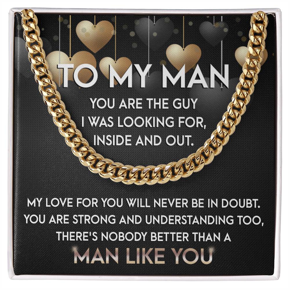 Nobody Better - Length Adjustable Cuban Link Chain For My Man