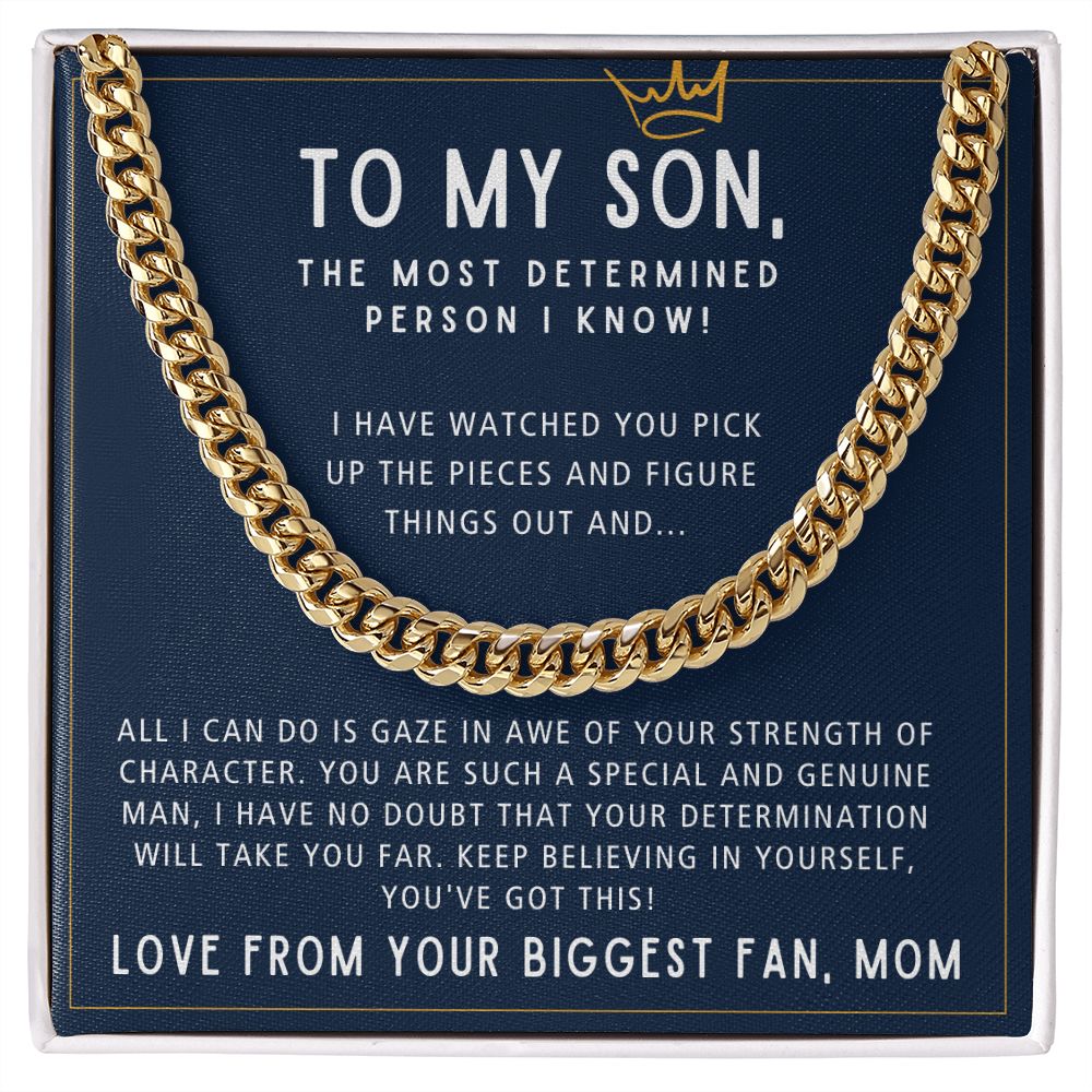 You've Got This - Length Adjustable Cuban Link Chain For Son