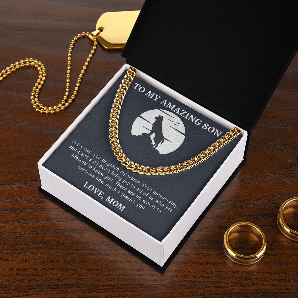 Cherish - Length Adjustable Cuban Link Chain For Son