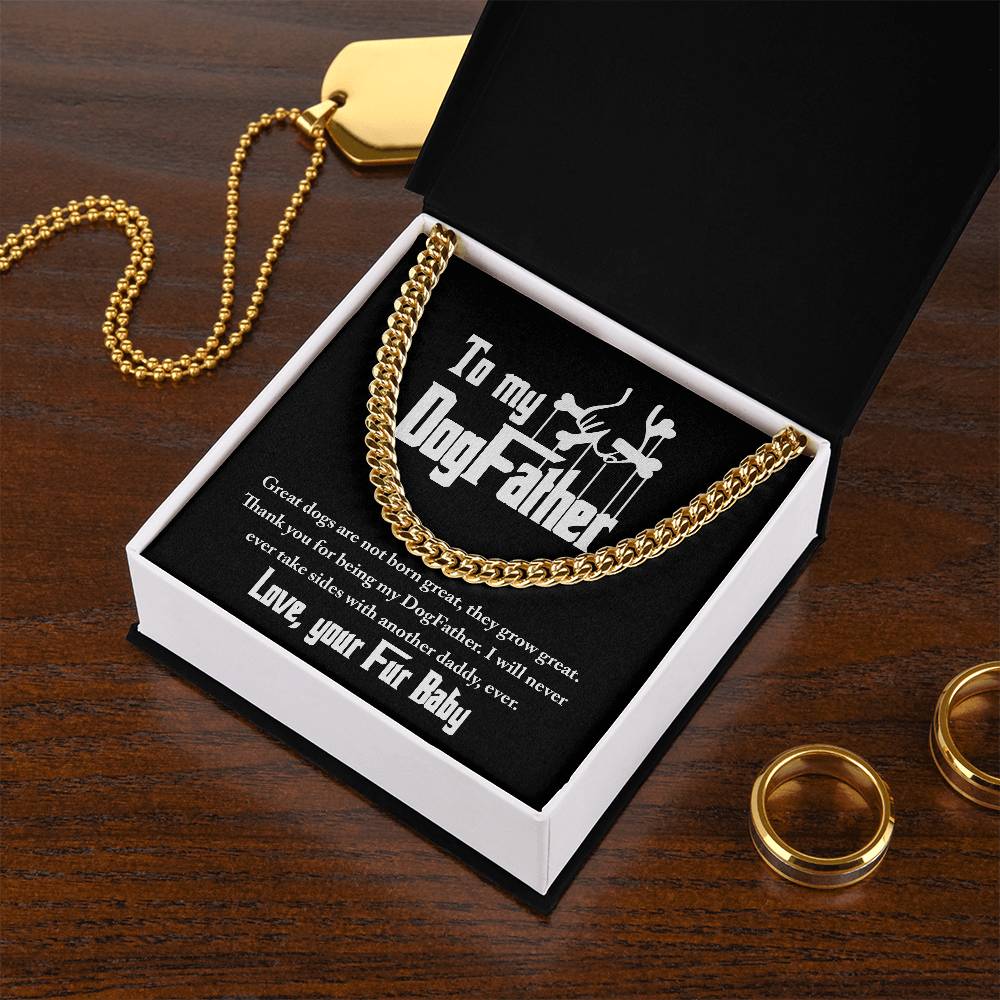 Never Take Sides - Length-Adjustable Cuban Link Chain For Dog Father