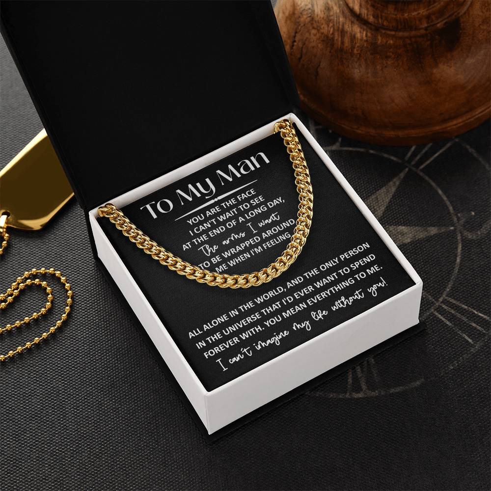 Everything To Me - Length Adjustable Cuban Link Chain For My Man
