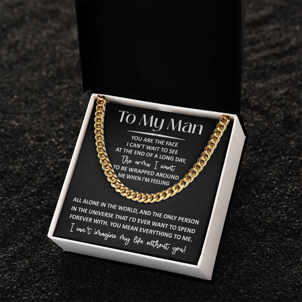 Everything To Me - Length Adjustable Cuban Link Chain For My Man