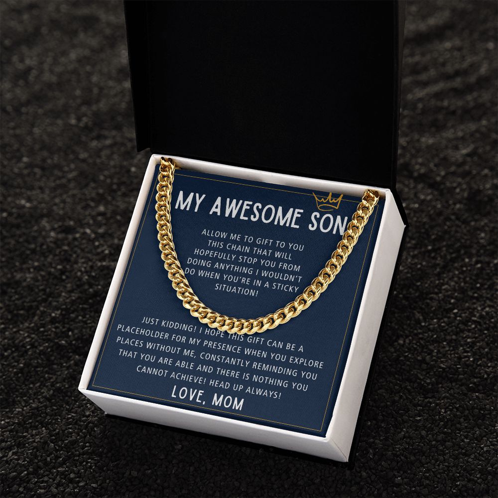 Nothing You Cannot Achieve - Length Adjustable Cuban Link Chain For Son