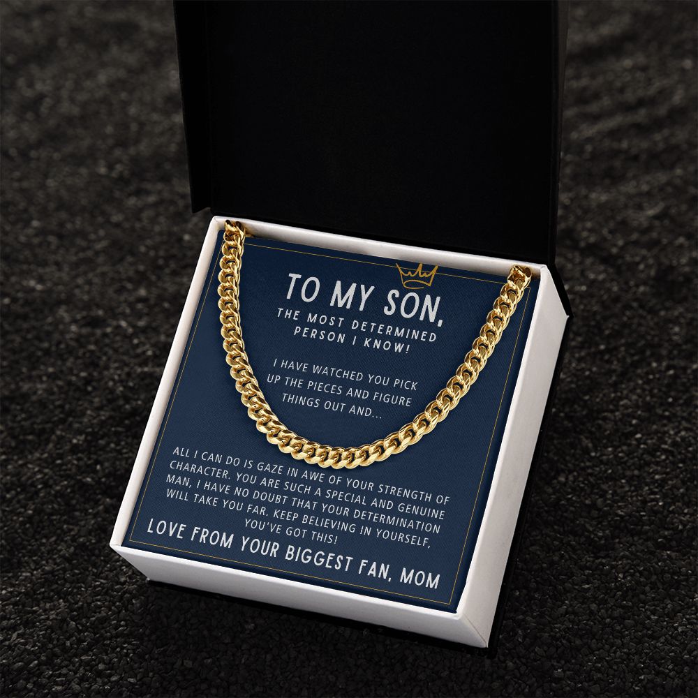 You've Got This - Length Adjustable Cuban Link Chain For Son