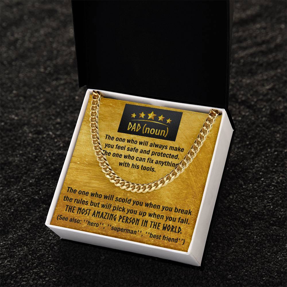 The One - Length - Adjustable Cuban Link Chain For Dad