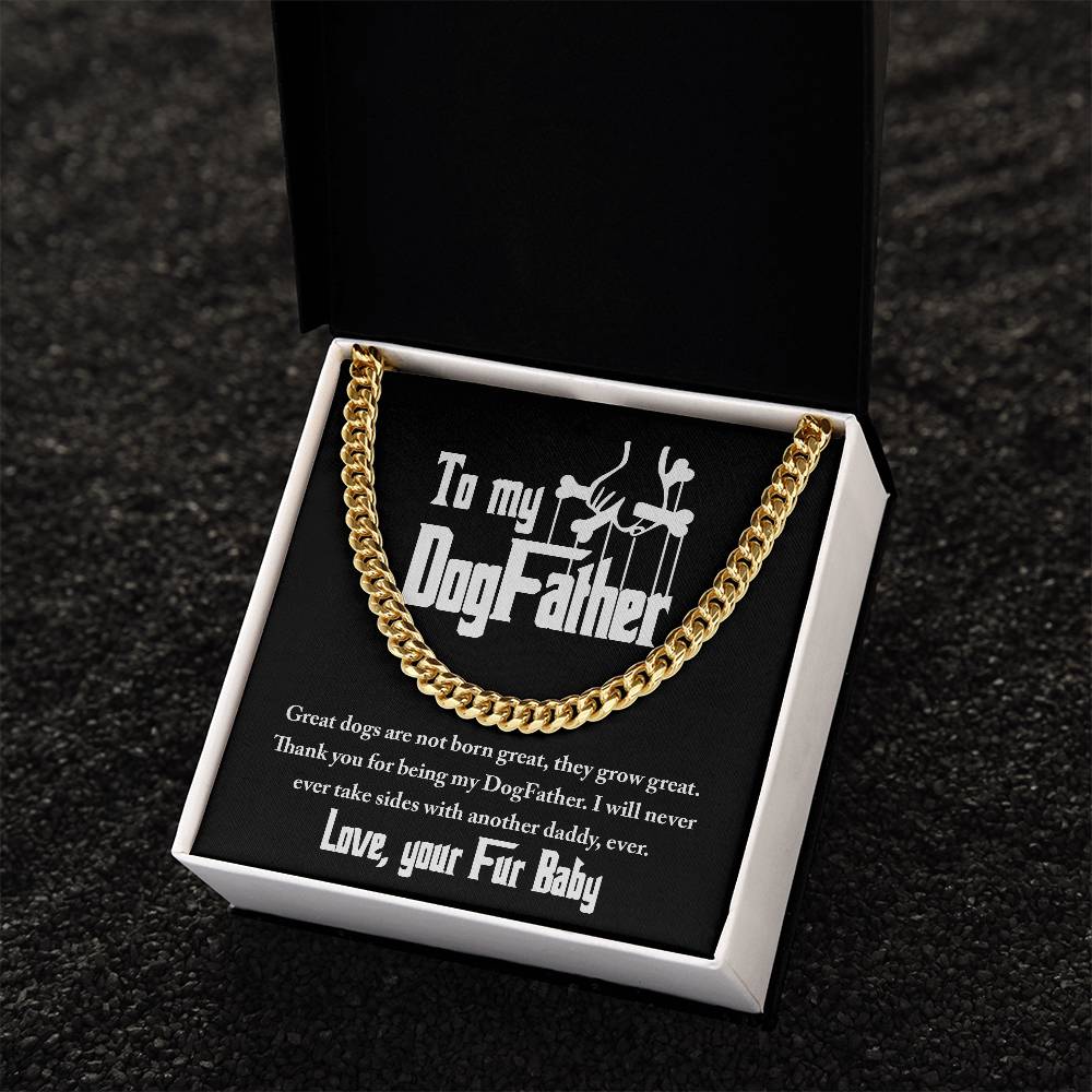Never Take Sides - Length-Adjustable Cuban Link Chain For Dog Father