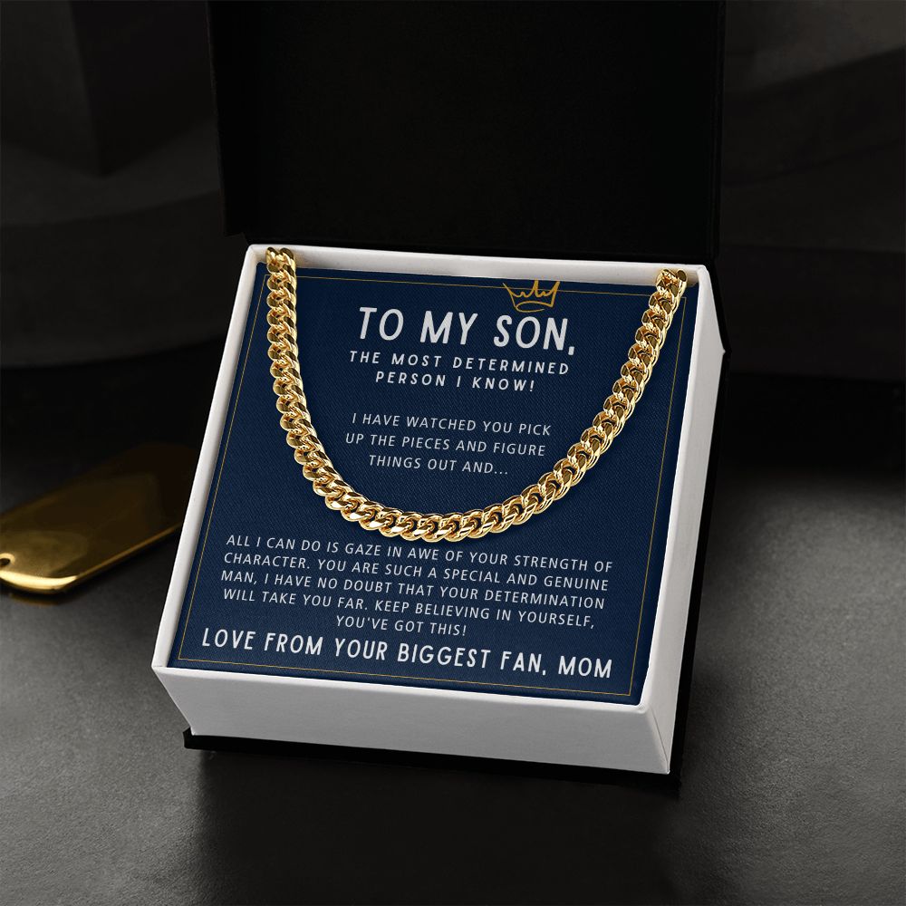 You've Got This - Length Adjustable Cuban Link Chain For Son