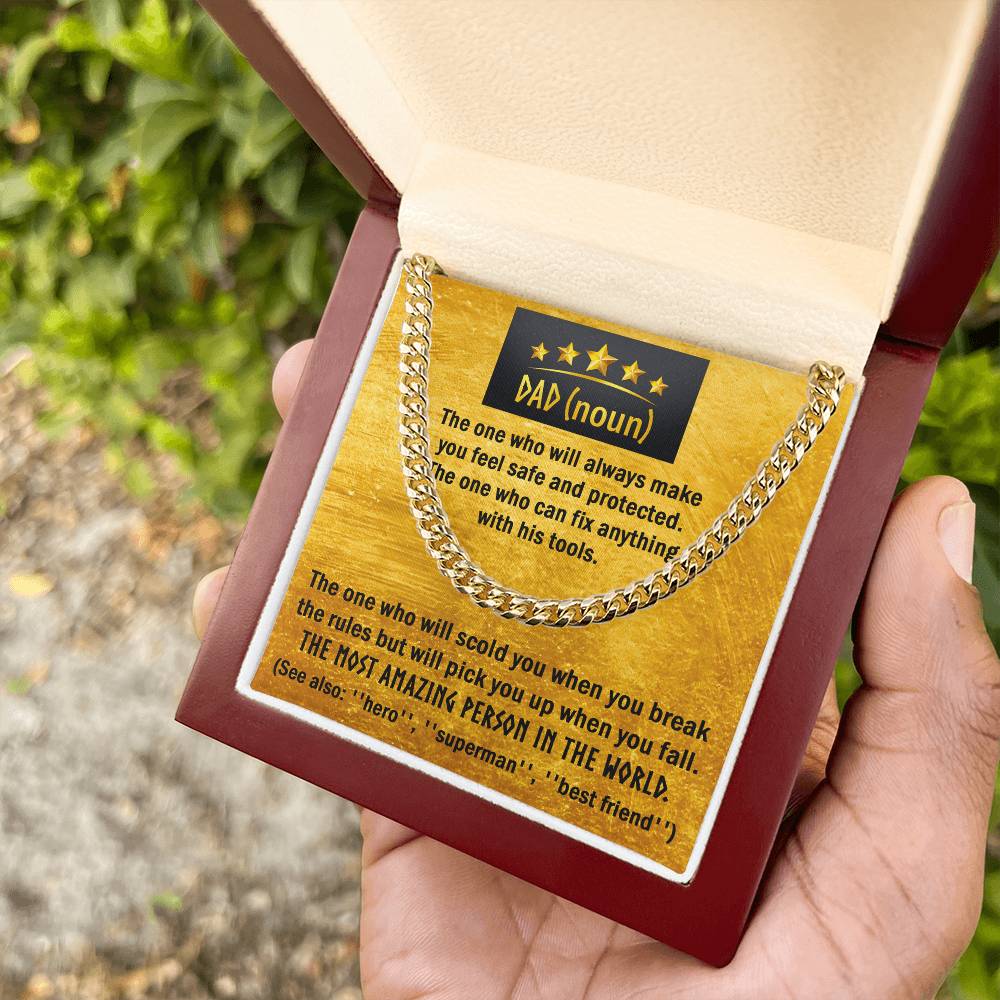 The One - Length - Adjustable Cuban Link Chain For Dad