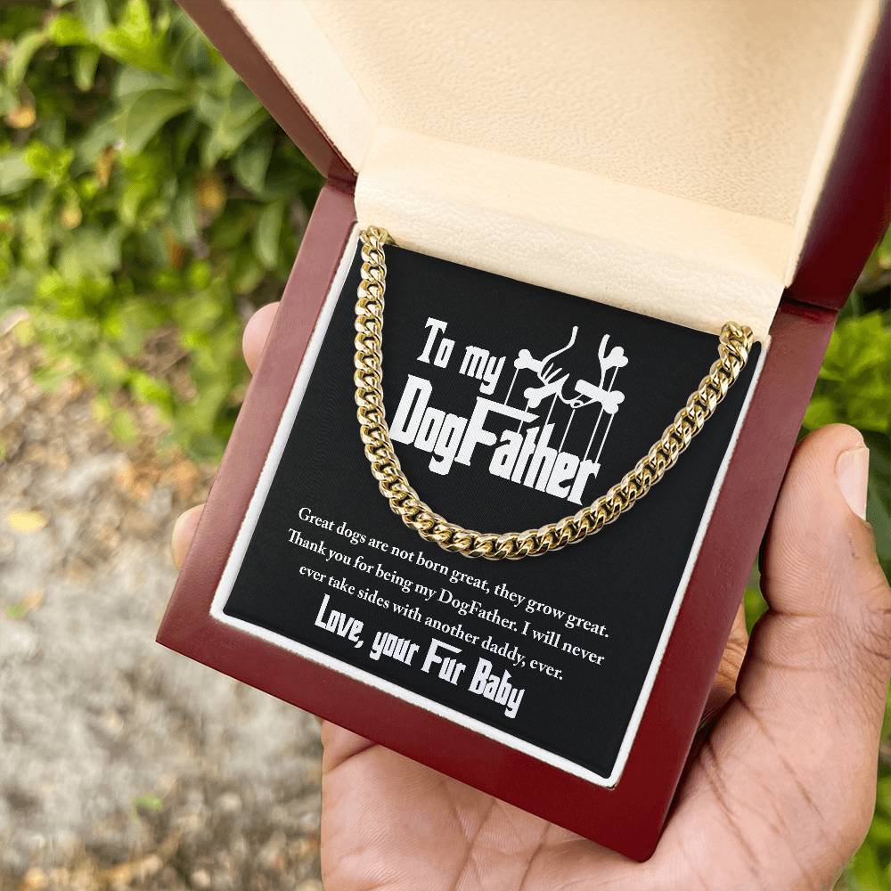 Never Take Sides - Length-Adjustable Cuban Link Chain For Dog Father