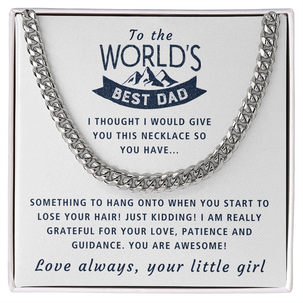 You Are Awesome - Length Adjustable Cuban Link Chain For Dad