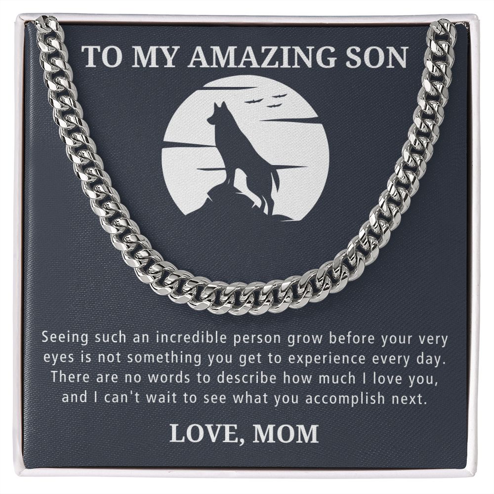 Before My Very Eyes - Length Adjustable Cuban Link Chain For Son