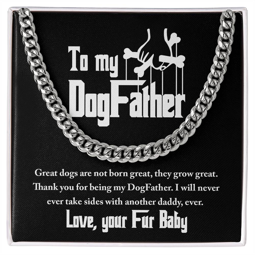 Never Take Sides - Length-Adjustable Cuban Link Chain For Dog Father