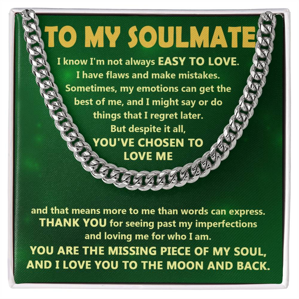 Chosen To Love - Length-Adjustable Cuban Link Chain For Soulmate