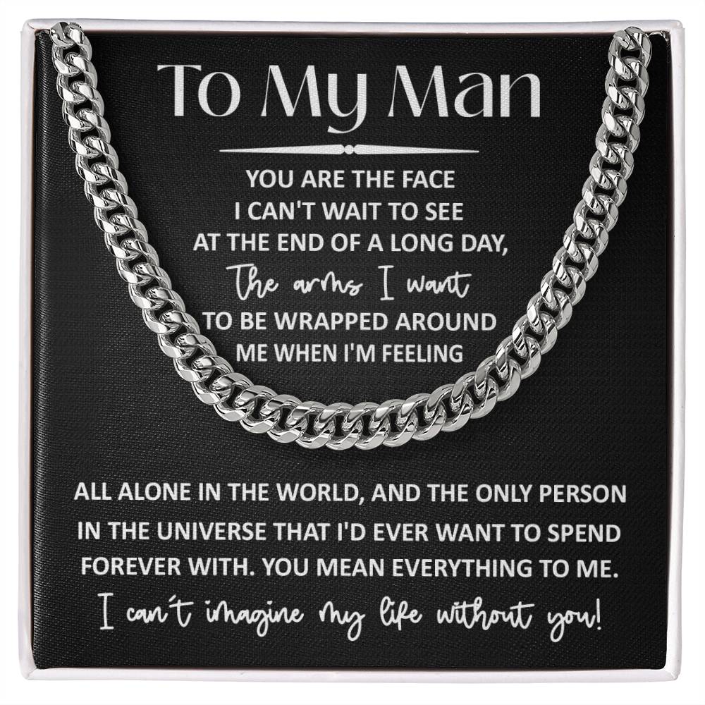 Everything To Me - Length Adjustable Cuban Link Chain For My Man
