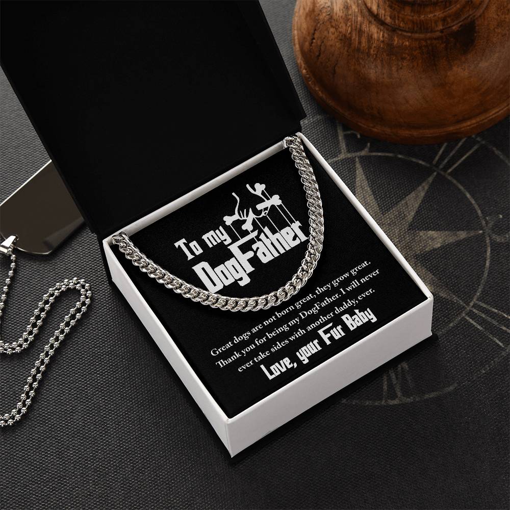 Never Take Sides - Length-Adjustable Cuban Link Chain For Dog Father