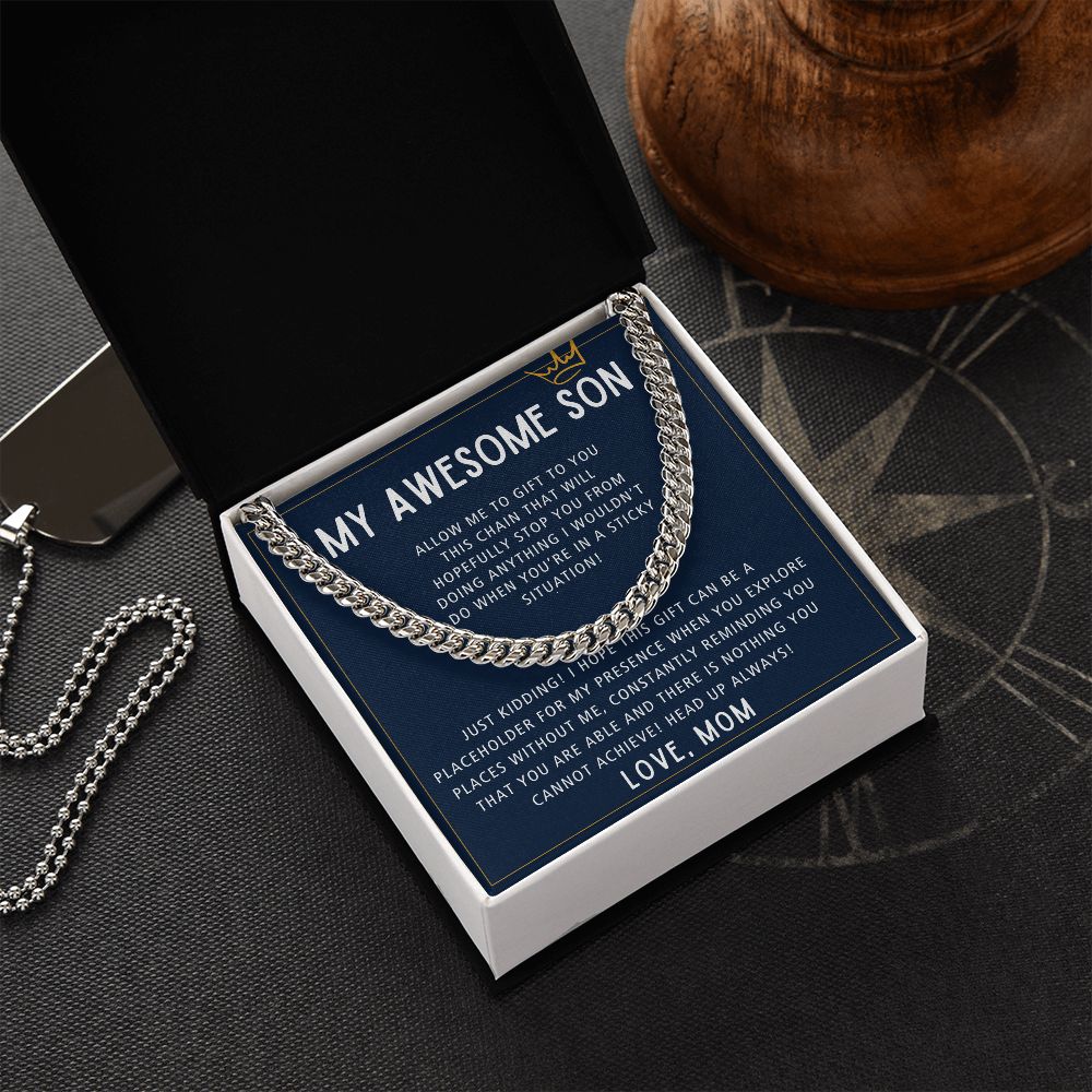Nothing You Cannot Achieve - Length Adjustable Cuban Link Chain For Son