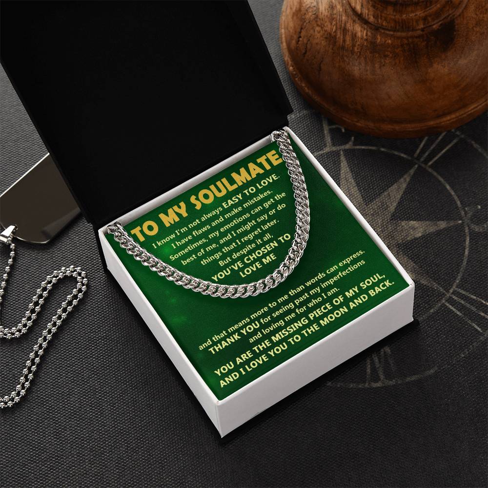 Chosen To Love - Length-Adjustable Cuban Link Chain For Soulmate