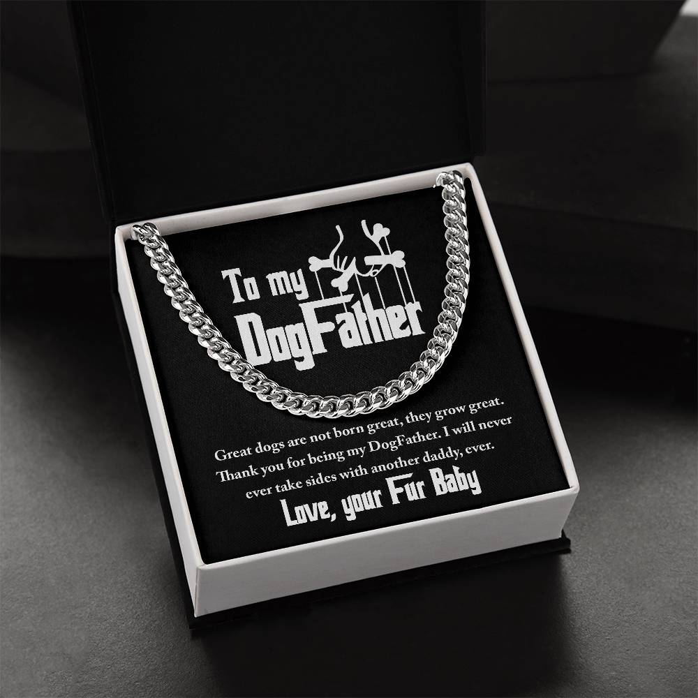 Never Take Sides - Length-Adjustable Cuban Link Chain For Dog Father