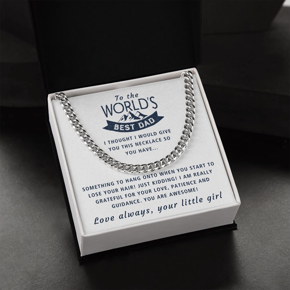 You Are Awesome - Length Adjustable Cuban Link Chain For Dad