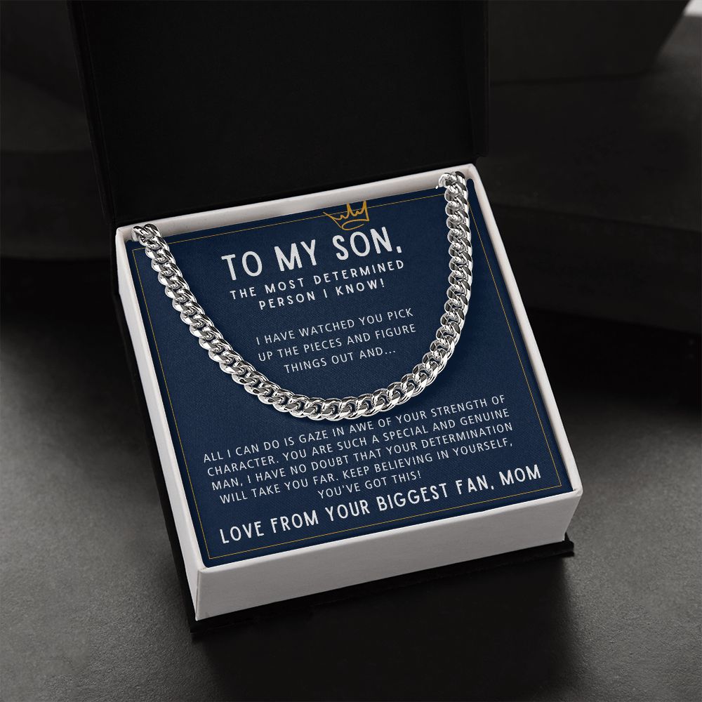 You've Got This - Length Adjustable Cuban Link Chain For Son