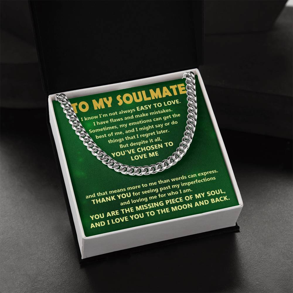Chosen To Love - Length-Adjustable Cuban Link Chain For Soulmate