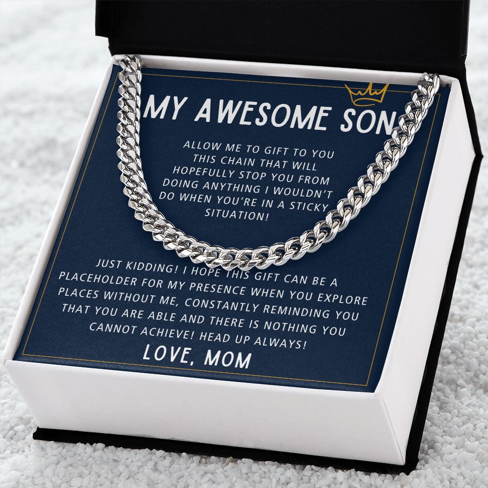 Nothing You Cannot Achieve - Length Adjustable Cuban Link Chain For Son